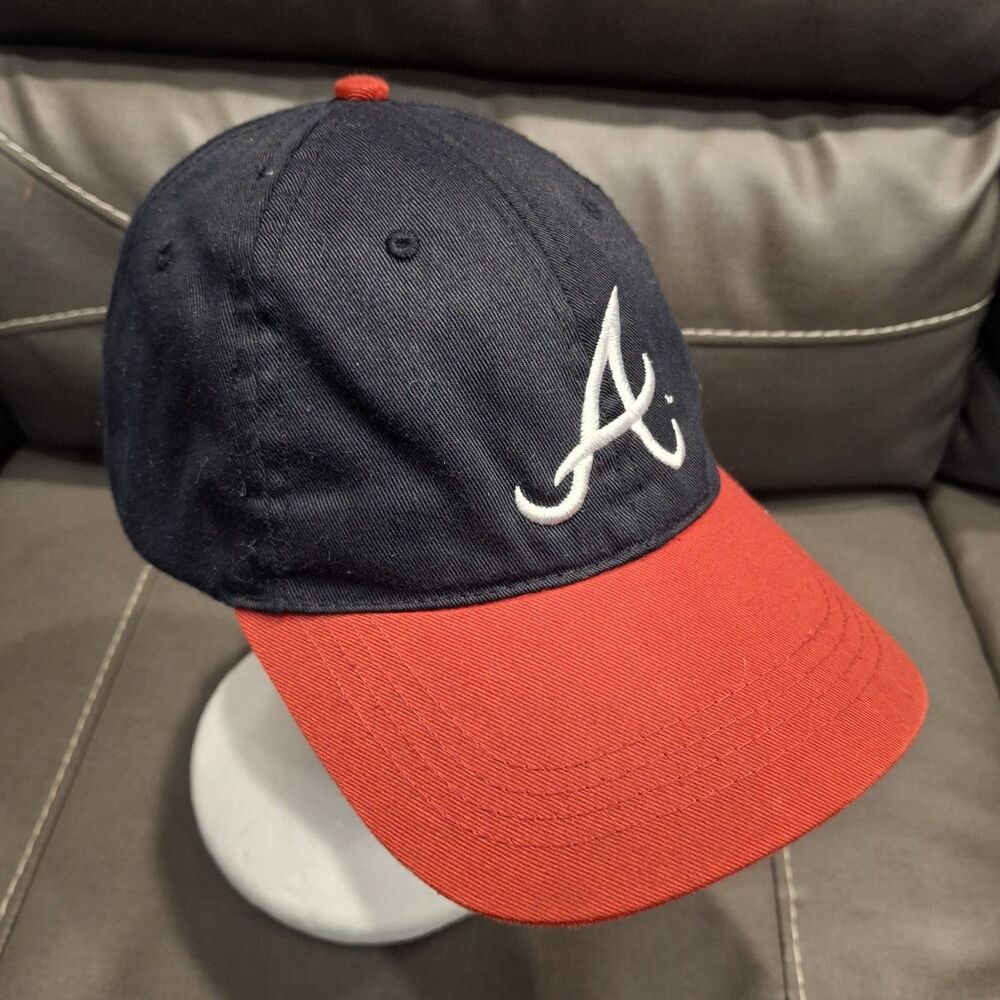Atlanta Braves Youth Embroidered A Logo One Size Adjustable Baseball Hat